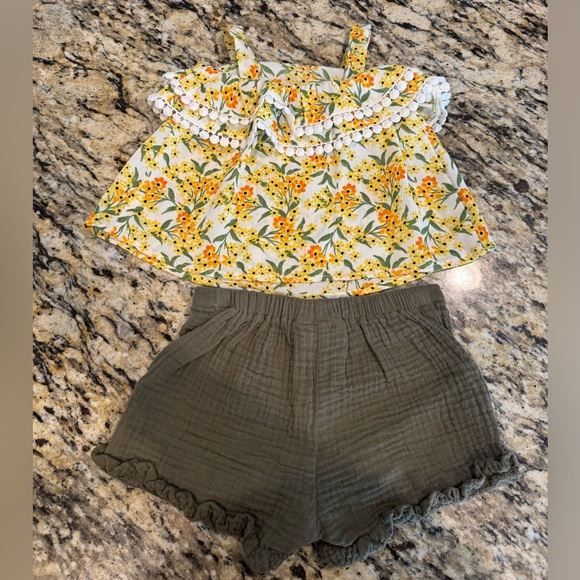 Bonnie Baby 2 Piece Floral Set 12M - Picture 1 of 4
